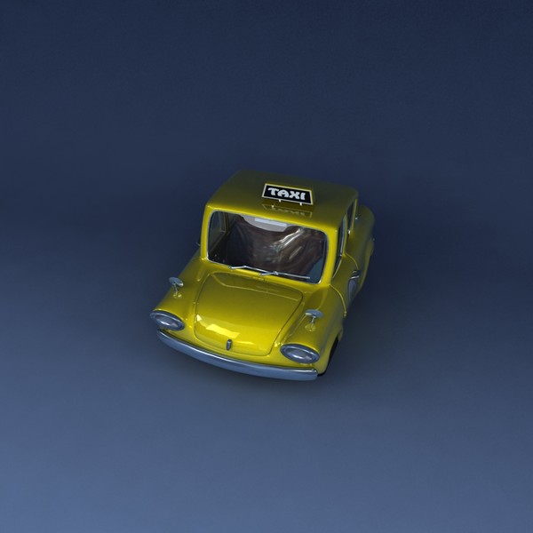 3d model taxi cartoon - 3D Taxi Toon by mo_3ds